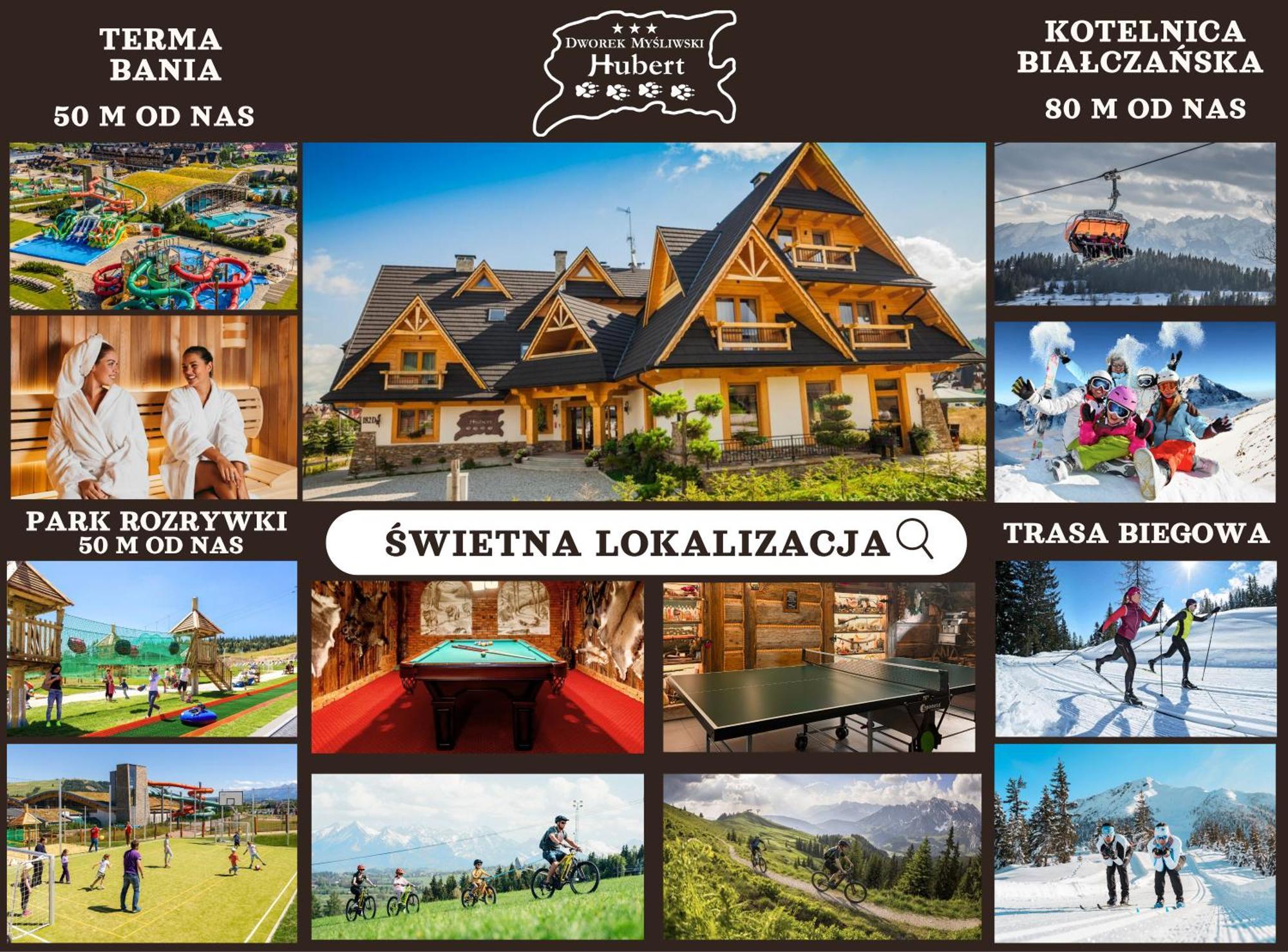 Dworek Mysliwski Hubert-Swietna Lokalizacja 50M Od Term Bania Białka Esterno foto